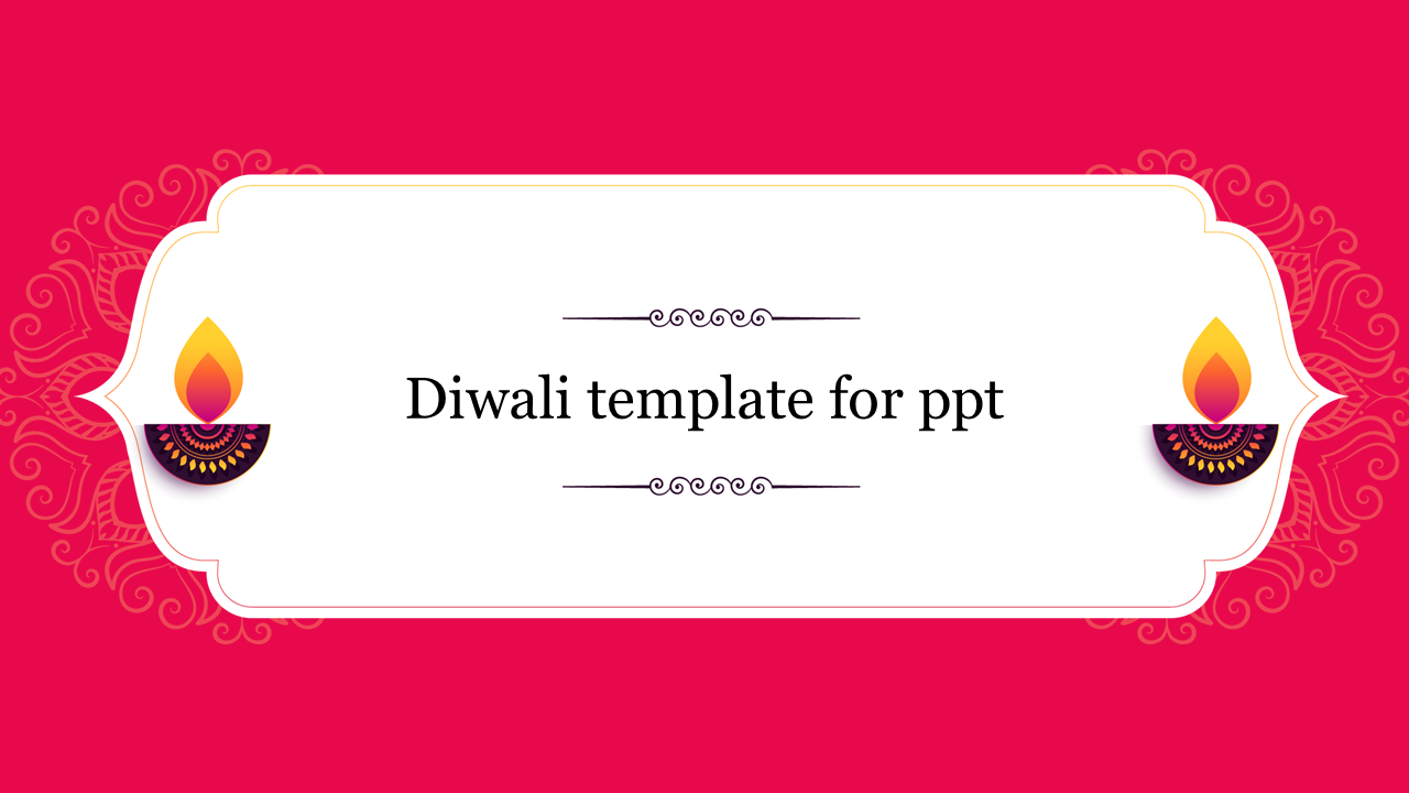 Diwali template for ppt